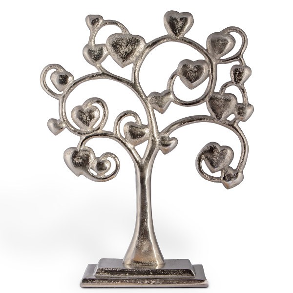 Großer Liebesschloss-Baum aus Metall mit Herzen